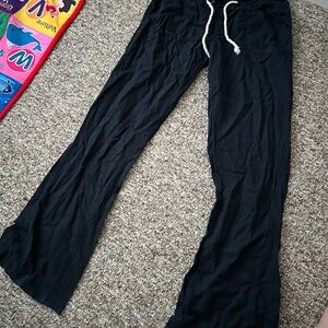 Roxy Black Textured Pants